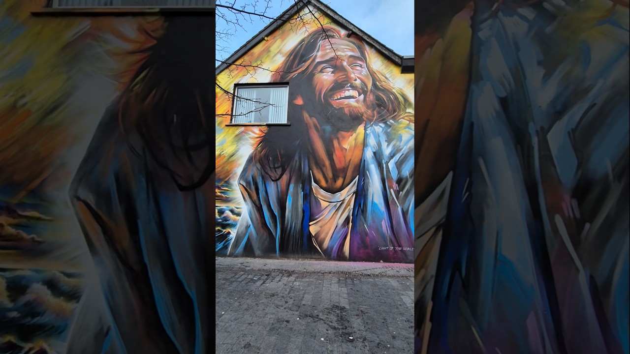 'Light of the World' Mural, by Dan Kitchener, in Belfast 