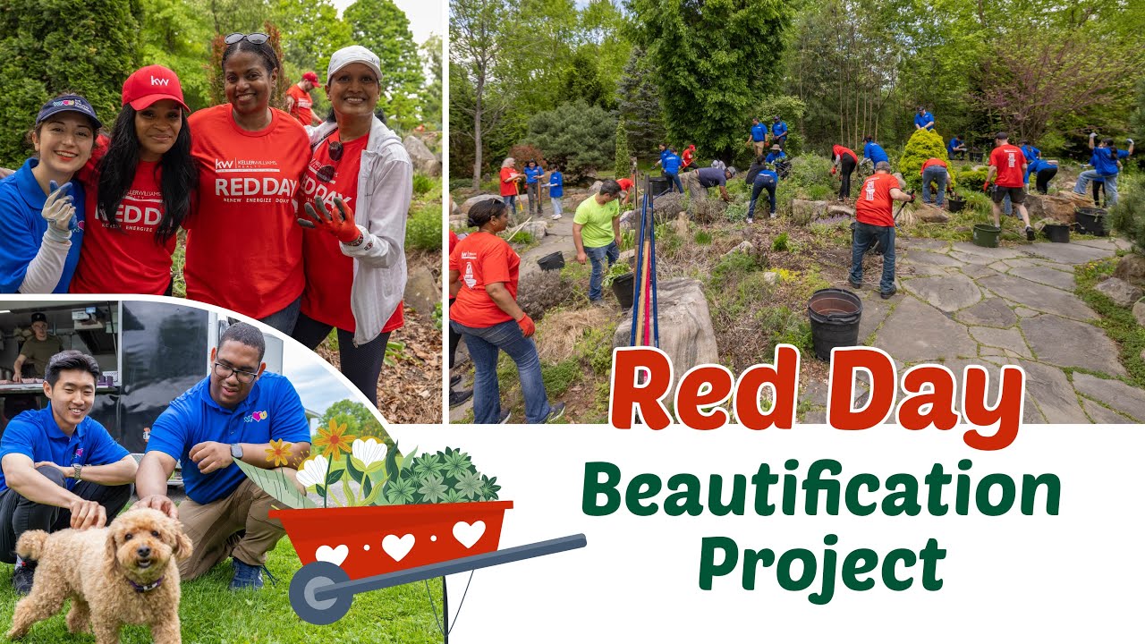 WeLoveU и Келлер Уильямс Красный день в дендрарии округа Ориндж