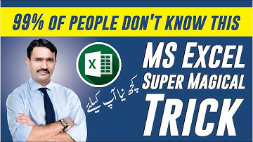 MS Excel Magical Tricks for Every Excel Users 2023 || Excel Best Tips in Urdu Hindi