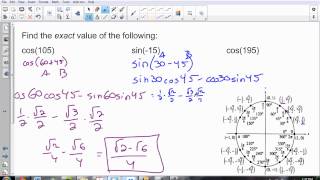 Alg IITrig Ch14.3 Sum and Difference Angle Identities
