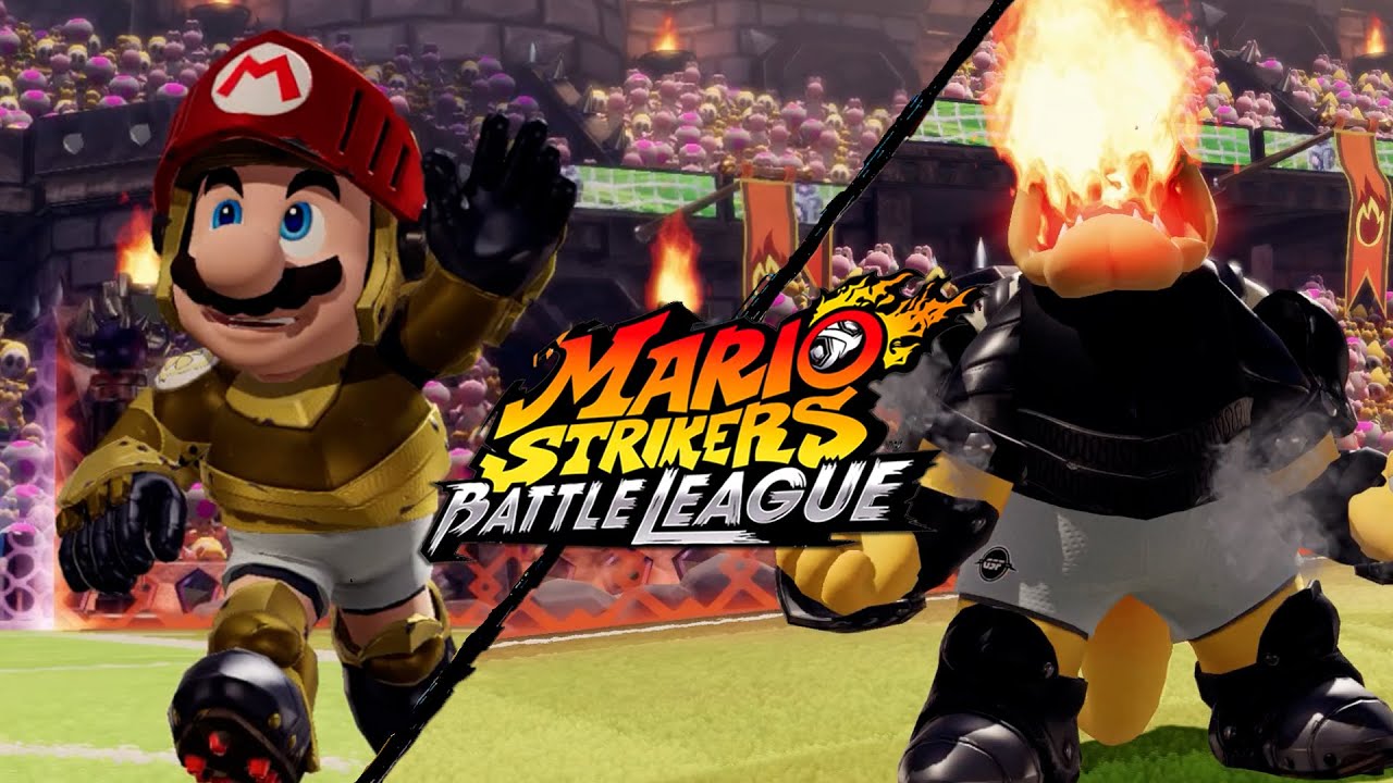 Mario Strikers Battle League DLC Gameplay INSANE Online Club Battles (Knight Armor)