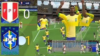 "Partidazo y derrota ante la canarinha al final" Recreación pes eliminatorias 2026 Perú 0 - 1 Brasil