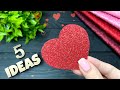 ♥️ 5 ИДЕЙ ♥️ Поделки на День Святого Валентина Валентики своими руками