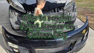 Player Profile How to remove front bumper on Saturn Sky 