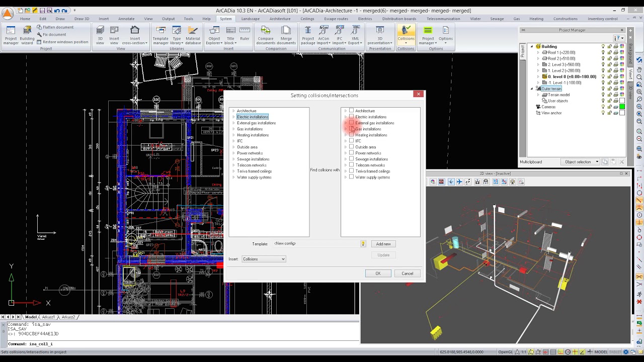 ArCADia ARCHITECTURE [20] - Collision | CAD/BIM software - YouTube
