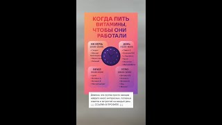 Когда пить витамины для лучшего эффекта