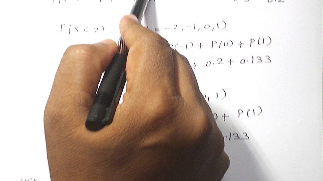 DISCRETE RANDOM VARIABLES PROBLEM 1 - YouTube