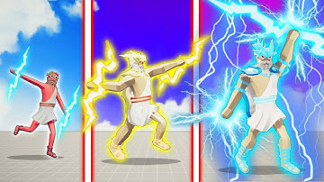 EVOLUTION OF ULTIMATE ZEUS ( GODS FATHER ) | TABS - Totally Accurate Battle Simulator