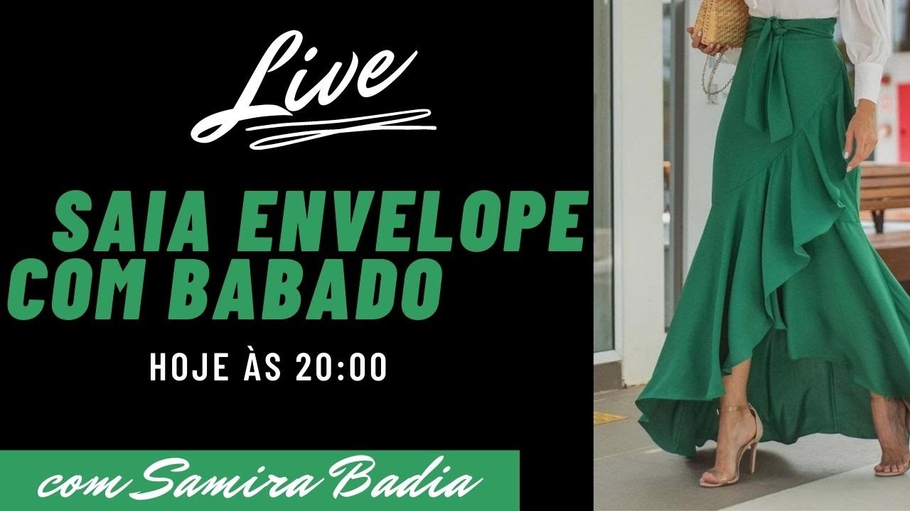 saia envelope de babado