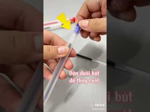 Video Bút gel, bút bi nước đen xanh đỏ mực khô nhanh - youtube