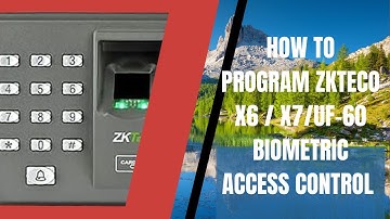 ZKTECO X6 / X7 or UFX -60 BIOMETRIC ACCESS CONTROL HOW to Program RFID , PASSWORD and FINGER