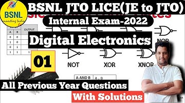 BSNL JTO LICE | Digital Electronics Questions | bsnl jto lice question papers with answers