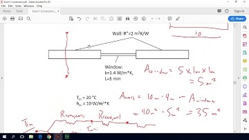 Heat Transfer Crash Course: Example exam problem: Thermal resistances in parallel