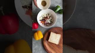 Give a twist to by making the crispy sooji veggie toast. #shorts #breakfast #food