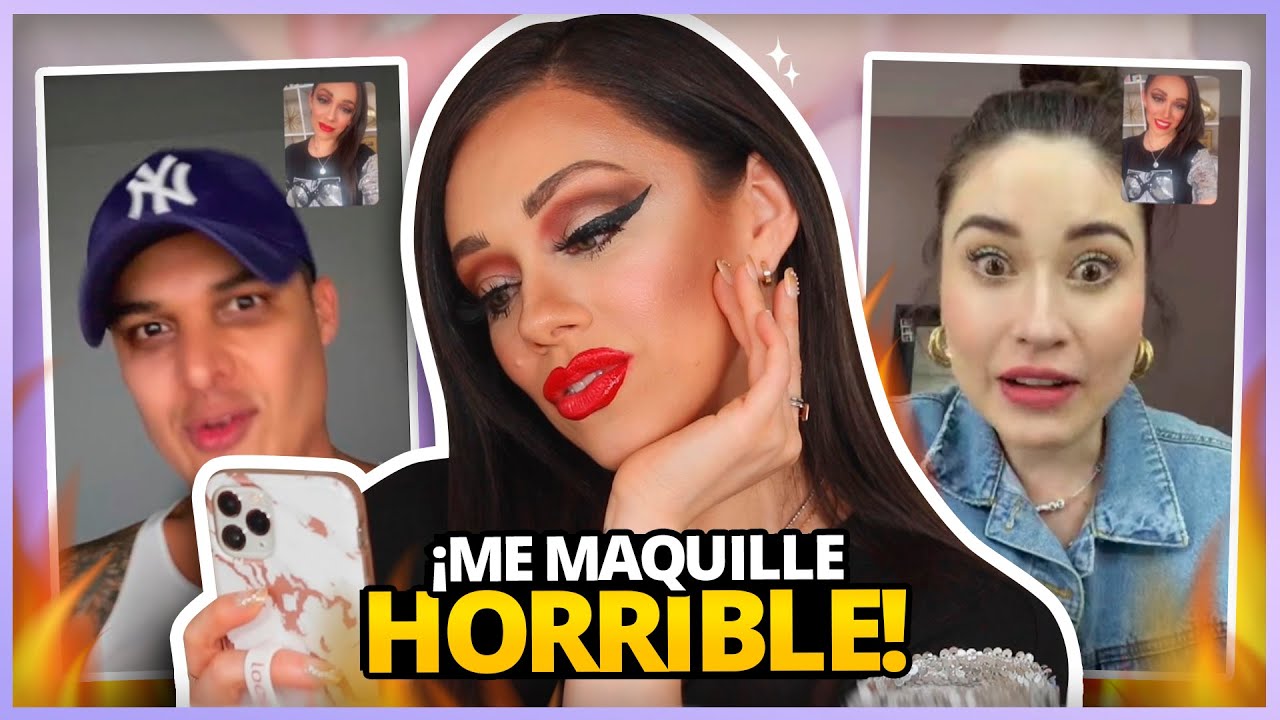 ME MAQUILLO HORRIBLE Y HAGO VIDEOLLAMADAS A MIS AMIGOS! | SE BURLARON