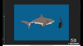 Megalodon vs dunkleosteus | dc2 animation