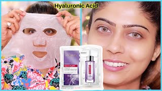 GLASS and RADIANT SKIN in 15 Minutes  | L’Oréal Paris Hyaluronic acid fresh mix tissue mask