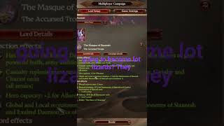 Mazdamundi becomes a lot lizard #totalwarwarhammer3 #slaanesh #joke #friends #gaming