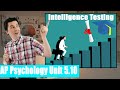 Psychometric Principles and Intelligence Testing Quiz