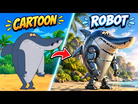 Zig & Sharko All Character's Became ROBOTS! 🤖😱 #shortvideo 
