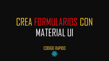 09 Formulario con Material UI