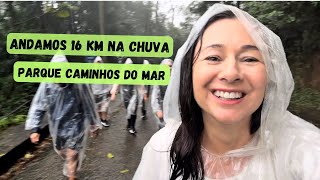 VALE A PENA CONHECER O PARQUE CAMINHOS DO MAR 16KM na Estrada Velha de SANTOS com Neblina e Chuva