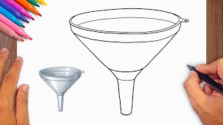 How to draw Funnel - Easy Drawing for Kids & Beginners