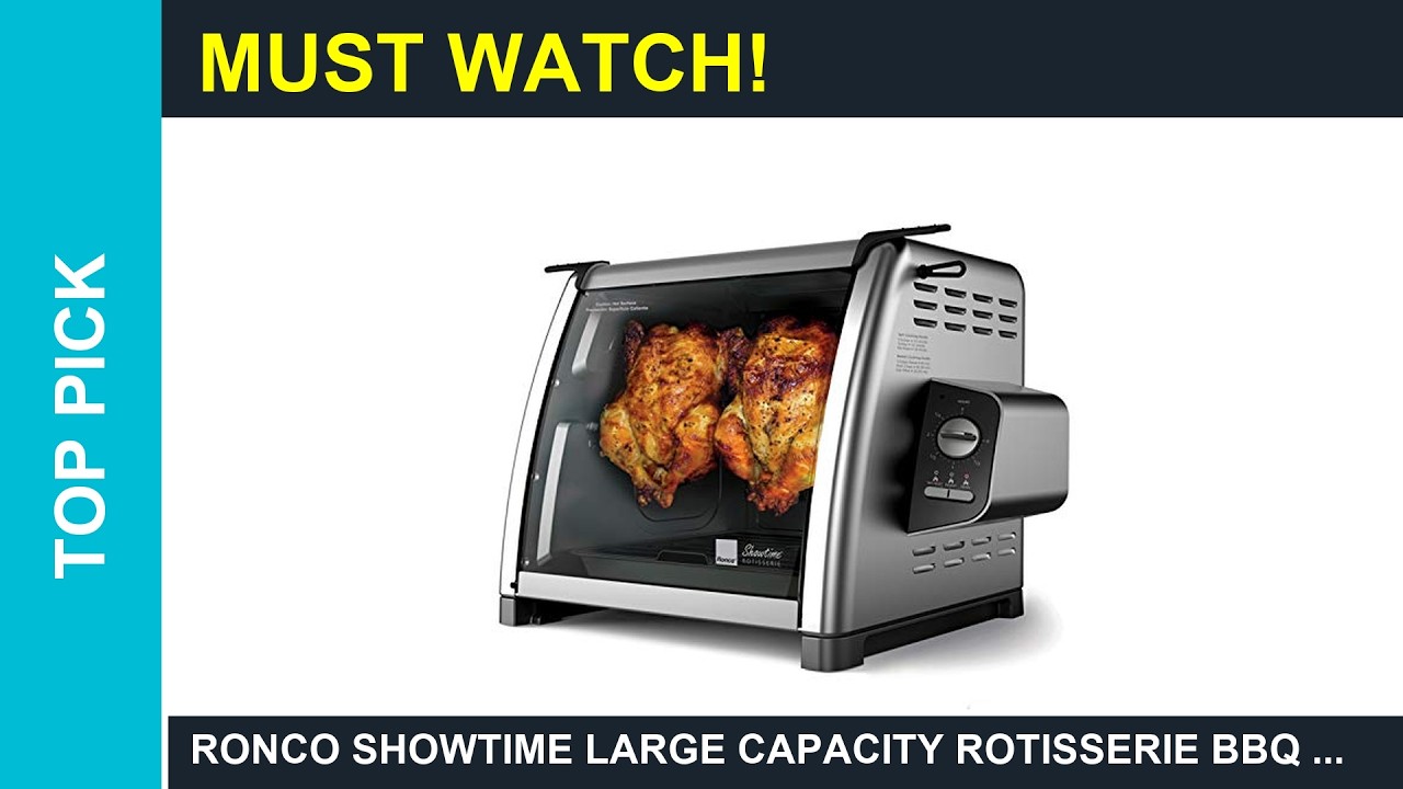 Ronco Showtime Large Capacity Rotisserie BBQ Commercial Rotisserie