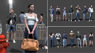 3D Low Poly People By Kanistra Studio