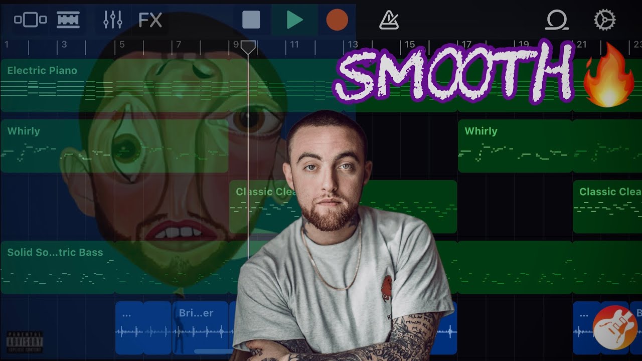 Making a Beat for MAC MILLER on GarageBand iOS! (Balloonerism)