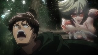 [FULL HD ENG SUB ]Shingeki No Kyojin - Female Titan Confronts Eren