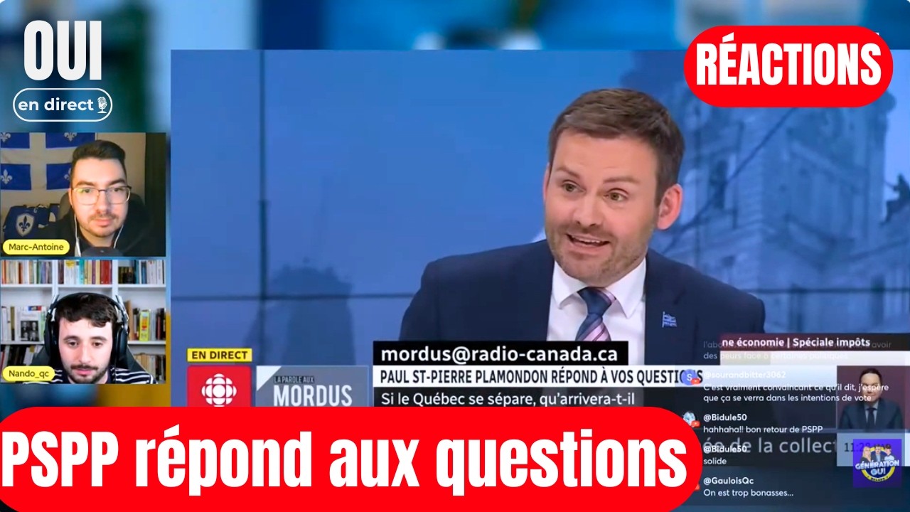 PSPP répond aux questions… on analyse tout en direct / Indépendance du Québec et référendum
