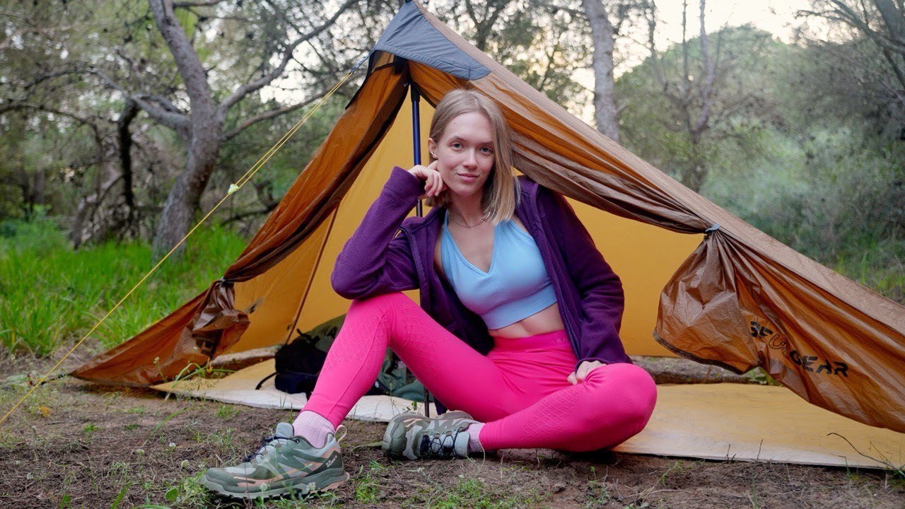 I Spent a Night Alone in the Forest 🌲 Solo Camping & ASMR Cooking