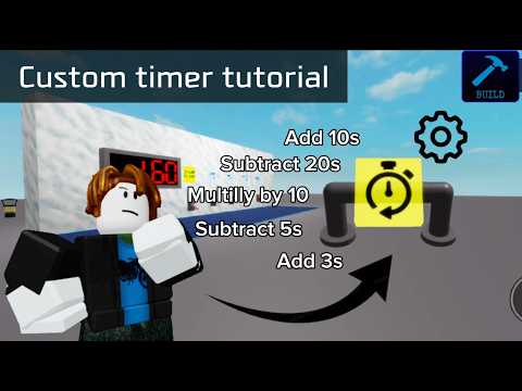 How to add seconds to timer tutorial in piggy build mode roblox links how to make custom timer