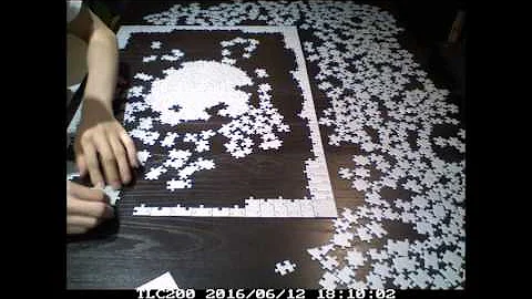 Ravensburger puzzle ~ KRYPT Silver 銀色漩渦  654片 拼圖縮時攝影