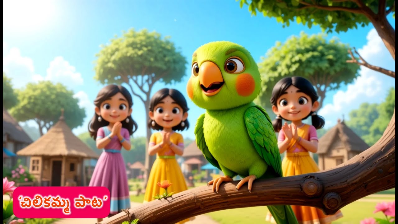 చిట్టి చిలికమ్మ పాట – | Chitti Chilakamma Telugu Kids Song | 3D Animated Rhyme | 