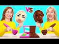 チョコレート食用メイクチャレンジ | 面白いシチュエーション Choco DO