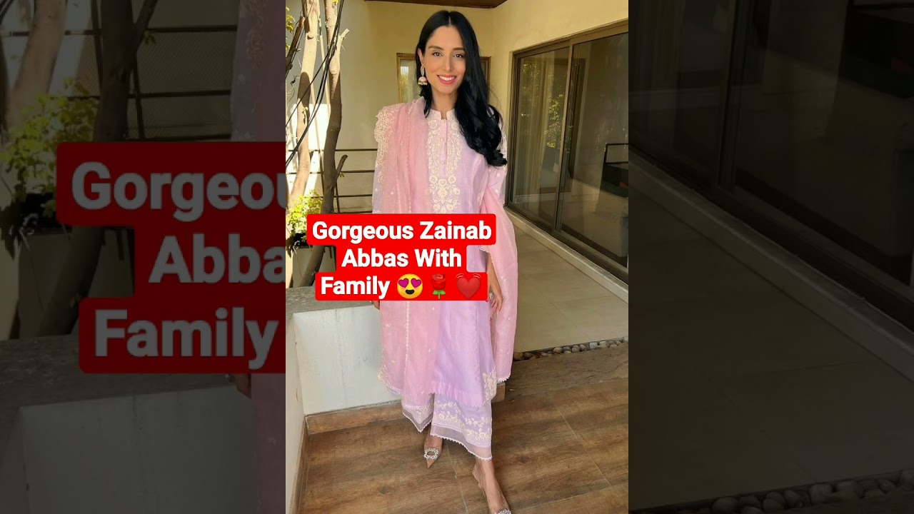 Gorgeous Pakistan Female Commentator,, Zainab Abbas Eid With Family 😍🌹
