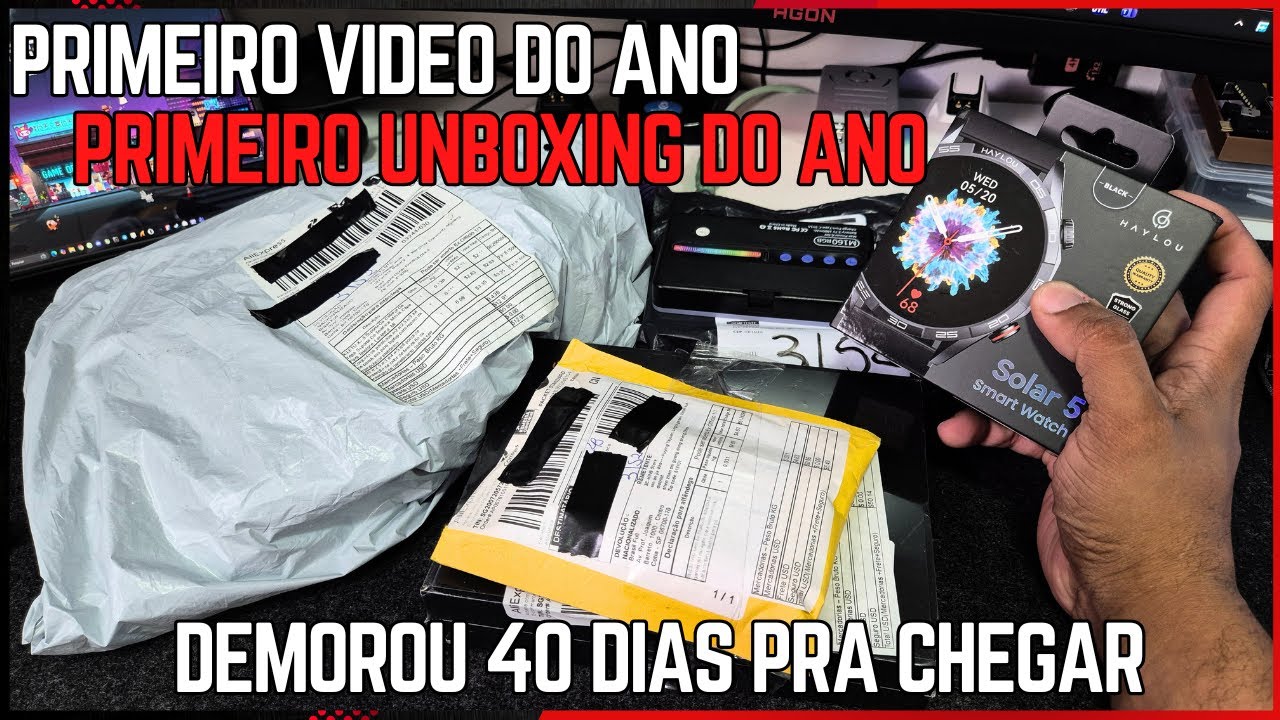 Primeiro Video do ano + Primeiro Unboxing do ano .