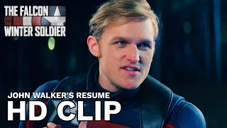 John Walker's Resume (The New Captain America) | The Falcon and The Winter Soldier Episode 2