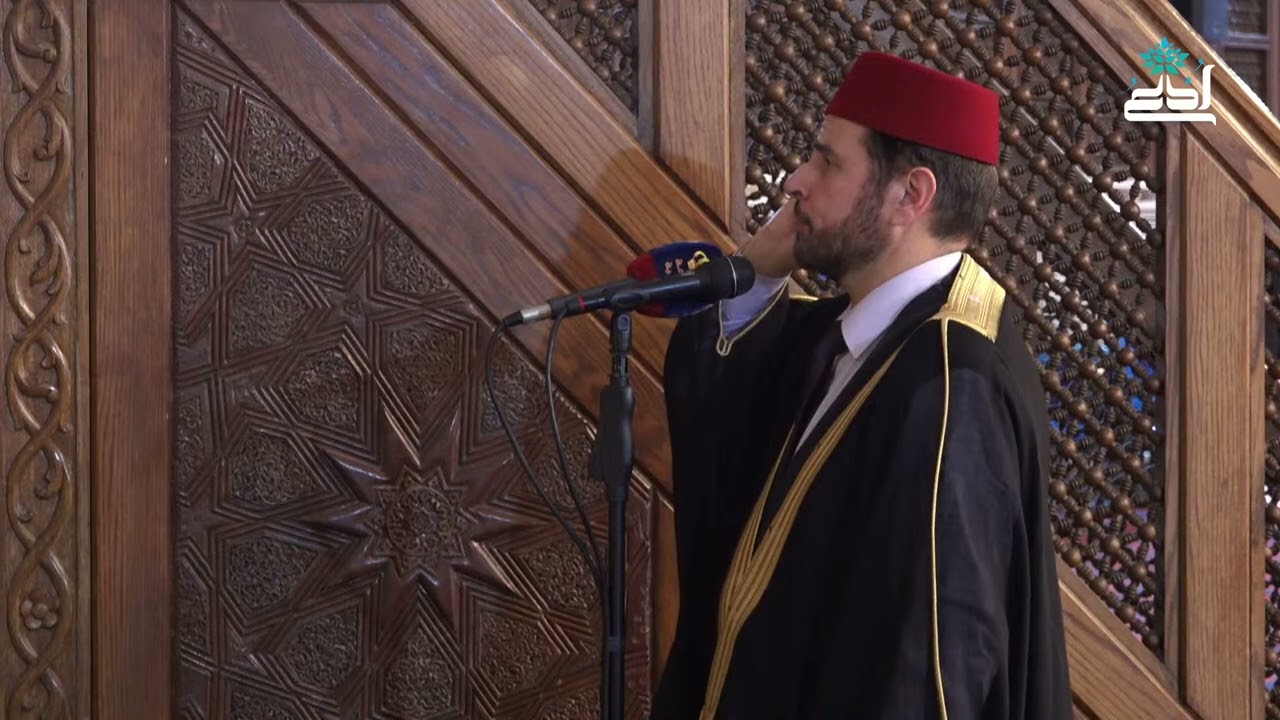 عودة حميدة للشيخ معروف الشريف حفظه اول اذان بعد عودته من فلسطين العصر 16رمضان1446 مقام الرست