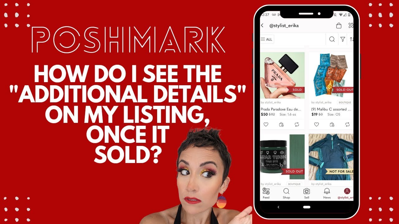 How To See "Additional Details" On Poshmark After the Item Has Sold