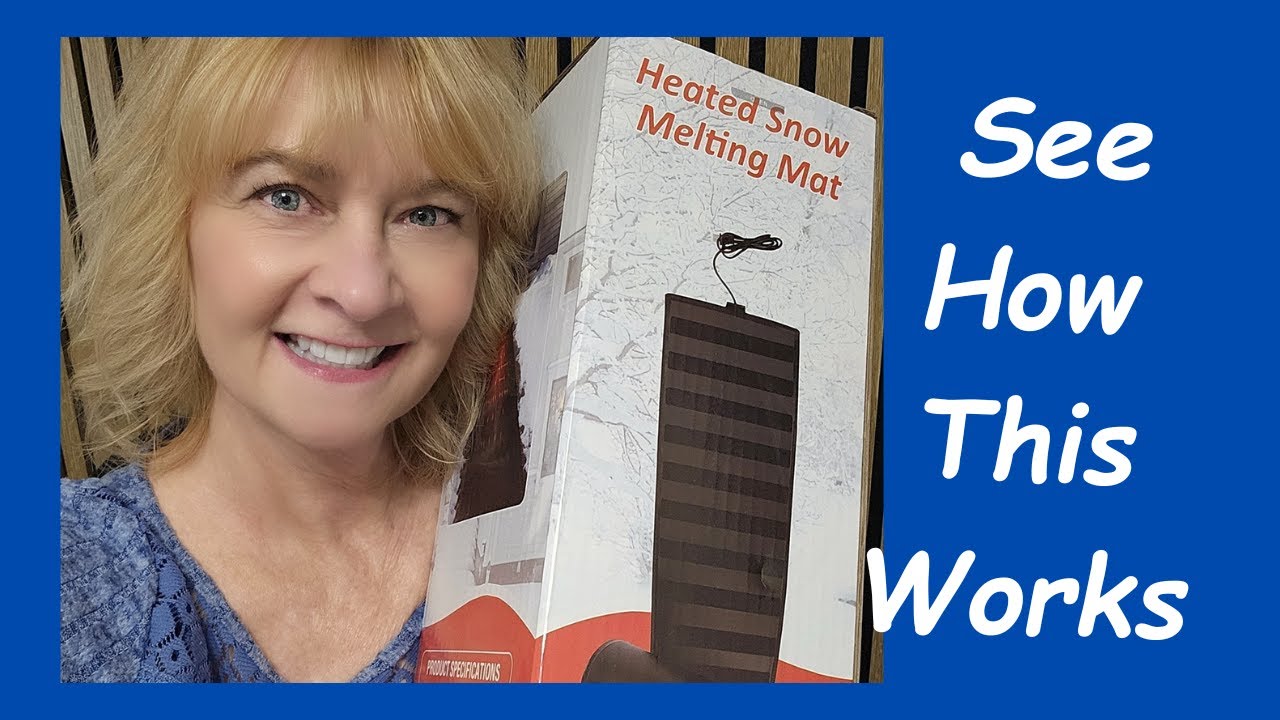 Прочный снеготаяжный коврик – противоскользящий, водонепроницаемый, с графеновым подогревом для д...