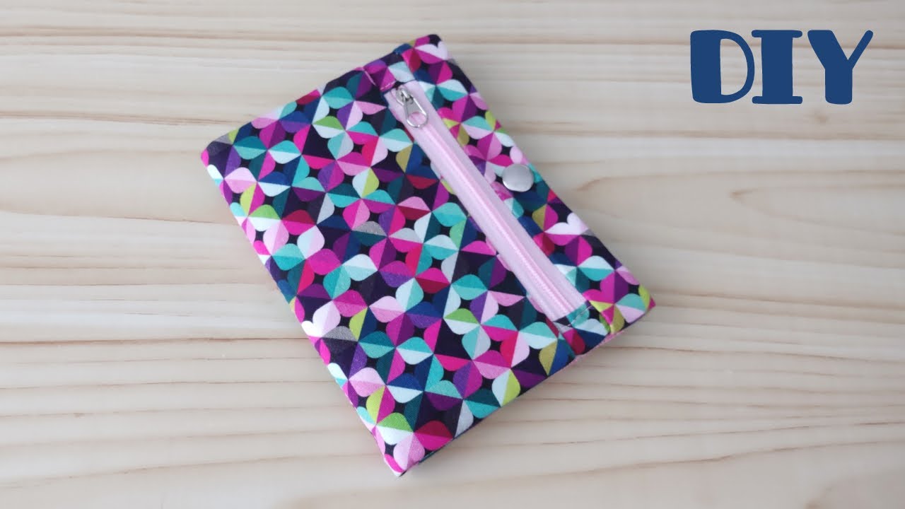 Carteira de tecido pequena tutorial / Small fabric wallet tutorial