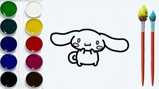 How to draw sanrio's cinnamoroll in 46 seconds