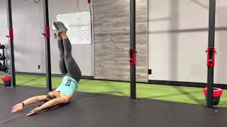 Inverted Burpee to Donkey Kick Handstand Against Wall