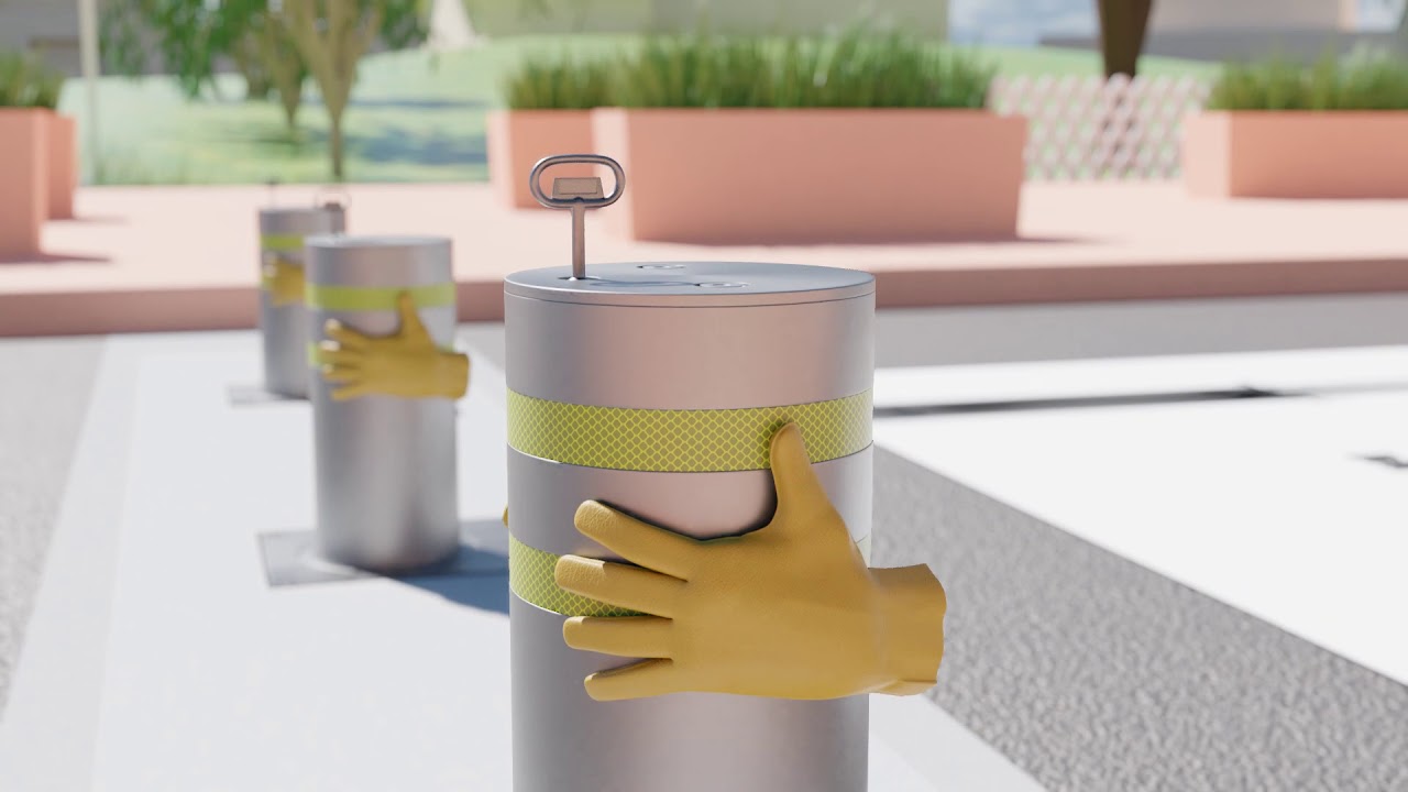 Assisted Lift Retractable Bollard