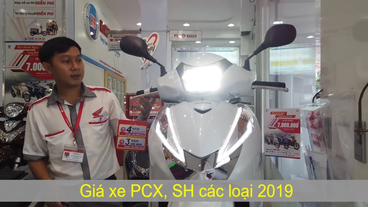 Hỏi giá xe Honda PCX, Sh Mode, 125i, 150i và 300i năm... - youtube
