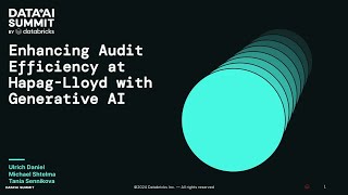 Celebrity Enhancing Audit Efficiency at Hapag-Lloyd with Generative AI Profile