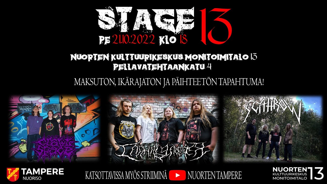 Stage 13: Carnal Slaughter, Scythrow, Crawlspace